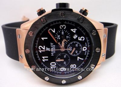 Hublot All Gold w/ Black Bezel Set - Hublot Big Bang Watch